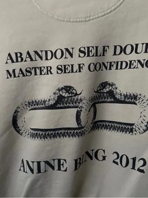 Anine Bing Abandon Self Doubt Snake Link Sweatshirt - S thumbnail 5
