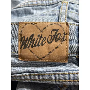 White Fox Women's Blue Light Wash Wide Leg Baggy Loose Fit Denim Jeans Size M thumbnail 5