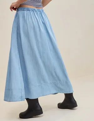 Aerie skirt denim thumbnail 2