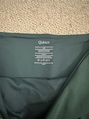 NWT Quince Italian high waist bikini bottoms palm large thumbnail 3