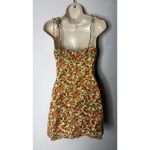 Realisation Par 100% silk floral mini strap dress XS thumbnail 6