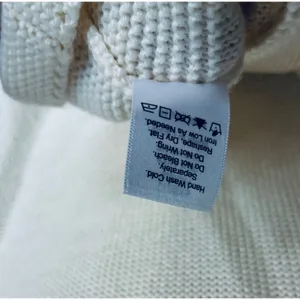 Coldwater Creek Short Sleeve Sweater Cowl Neck Cream Knit Cottage Wool Blend thumbnail 5