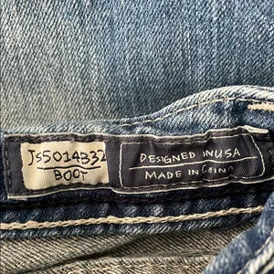 Miss Me Boot Cut Jeans with Contrast Stitching. 28. JS5014B32. Color Med: 52 thumbnail 8