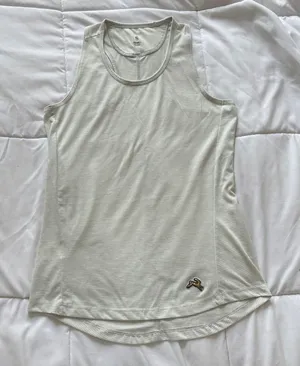 Tracksmith Tank Top Womens Small Gray Striped Racerback Running Activewear‎ thumbnail 1