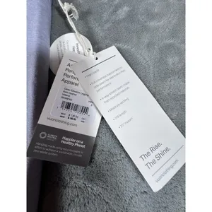 Vuori Clean Elevation Legging Rain Heather Gray Womens Small Wide Waistband New thumbnail 8