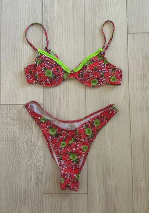 Floral bikini Pink Size M thumbnail 1