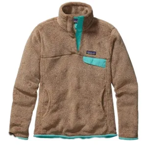 PATAGONIA Women's Re-Tool Snap-T Pullover Brown Tan Blue Size Small Winter Coat thumbnail 9