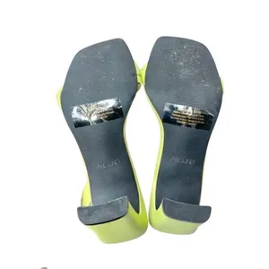 Abound Abryleigh Neon Lime Green Twisted Strap Square Toe Block Heel Sandals 5.5 thumbnail 10