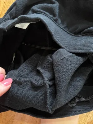Alo Yoga Black Low Key Sweat Short Sz S thumbnail 3