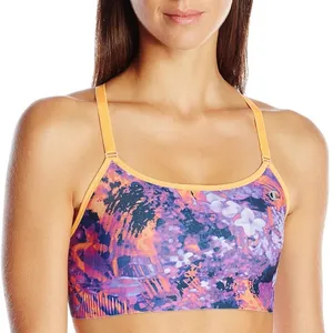 Champion Purple Orange Print Strappy Sports Bra‎ Size M thumbnail 1