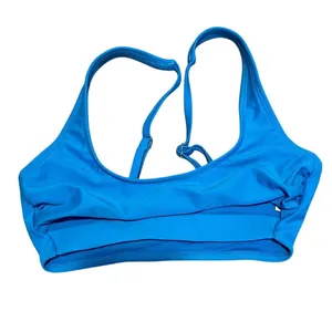 Women's Cut Out Bralette‎ Bikini Top - Wild Fable Blue Size XS Extra Small thumbnail 2