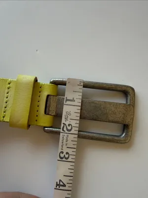 We The Free buff leather Jona belt, yellow, size S/M thumbnail 10