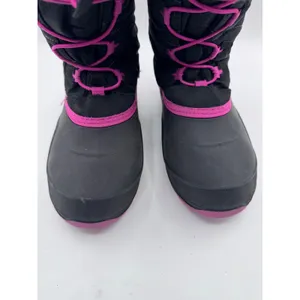 Kamik 6 Black Pink Snow Boots Women\'s Faux Fur Trim Winter Waterproof‎ thumbnail 3