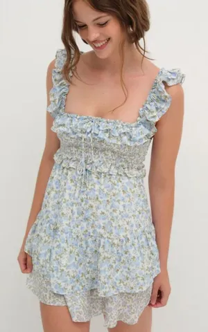 FOR LOVE & LEMONS Riley Mini Dress Medium thumbnail 1