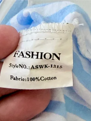 Source Unknown Blue & White Striped Cotton Wide Leg Beach Pants Size Small thumbnail 6