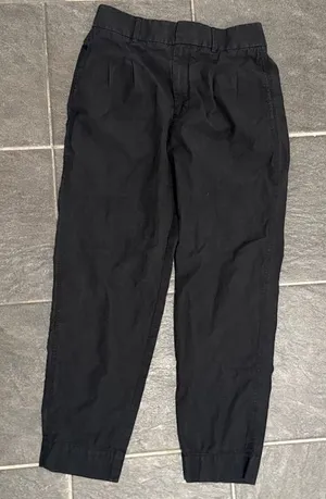 Everlane Black Tapered Jogger Pants thumbnail 1