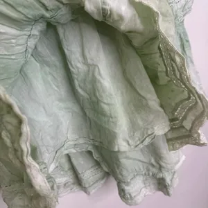 LoveShackFancy Natasha Dress in Moss Green Hand Dye Size Medium 100% Cotton thumbnail 4