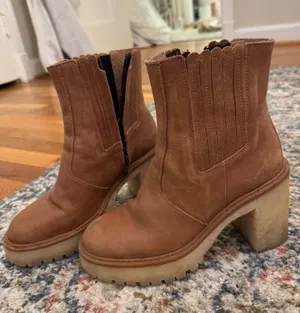 Free People Platform Leather Boots thumbnail 1