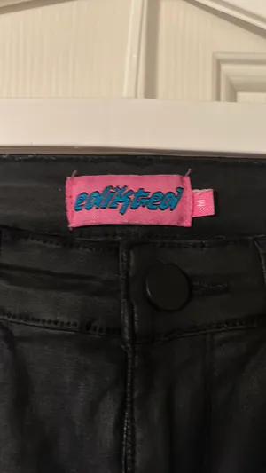 Edikted Pants Leather Flare thumbnail 3