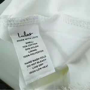 LULU'S Devotion White Lace Short‎ Sleeve Midi Dress Size Large NWT thumbnail 13