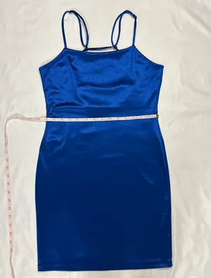 haley & june NWT Midnight ScoopBack Bodycon Mini Dress - Metallic Royal Blue - M thumbnail 13
