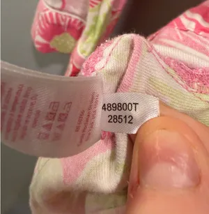 Lilly Pulitzer Floral Print Button-Down Bow Detail Long Sleeve Pajama Top Pink and Green thumbnail 4