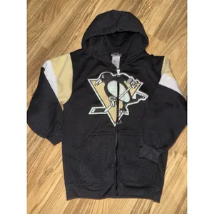Pittsburgh Penguins Boys Sz 8 Full‎ Zip Up Hoodie Sweatshirt Lot Cotton EUC thumbnail 4