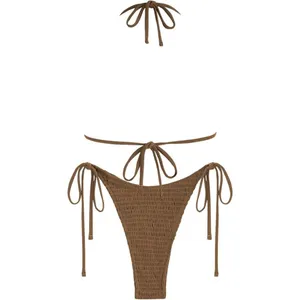 ZAFUL Bikini Sets for Women Halter Two Piece Swimsuits Sexy Triangle Bikinis Tex thumbnail 3