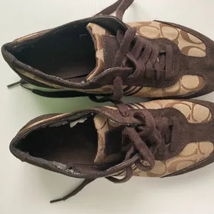 Coach Brown and Tan Casual Sneaker/Shoes thumbnail 1