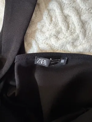 ZARA Backless sweetheart black top thumbnail 5