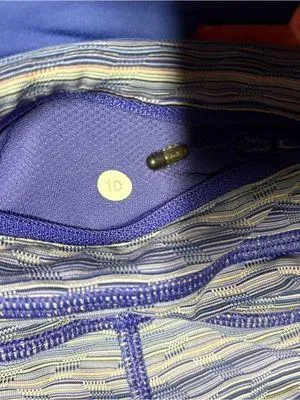 lululemon athletica Lavender Striped Capri Leggings thumbnail 3