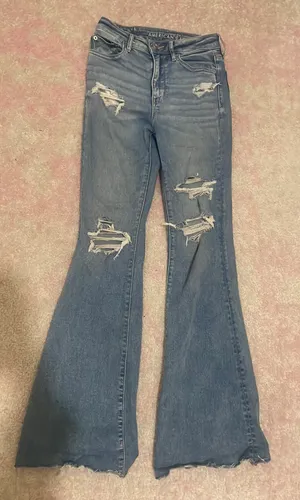 American Eagle Outfitters Flare Denim Jeans thumbnail 4
