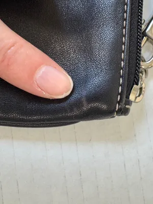 Coach Black Leather Wristlet Wallet Mini Classic thumbnail 7