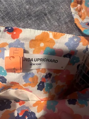 Amanda Uprichard Darling‎ Puff Sleeve Floral Mini Dress M Madagascar Print thumbnail 7