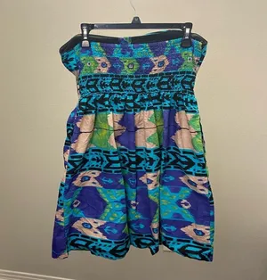 XHILARATION Strapless Multicolor Dress thumbnail 2