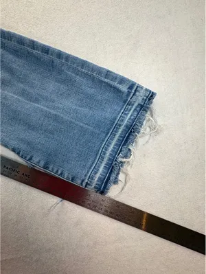 Abercrombie & Fitch High Rise Ankle Flare Jeans Women’s 27/4 Raw Hem thumbnail 9