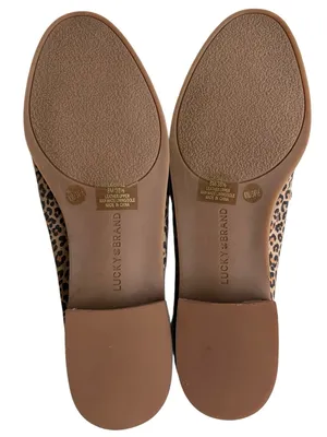 Like New Lucky Brand Leather Cahill Loafers Leopard Size 8 thumbnail 7