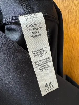 ALO Yoga High-Waisted Sequence Glow in the Dark Leggings Black Large Workout Gym thumbnail 7