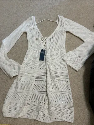 Hollister Crochet Tie-Front Cover-Up thumbnail 1