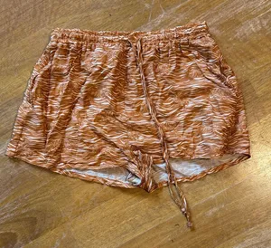 Chic Zebra Print Women's Athletic Shorts Brown thumbnail 1