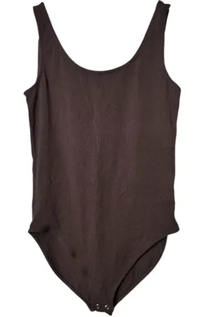 Gap Women's Brown Snap Closure All In One Bodysuit Sz M thumbnail 1