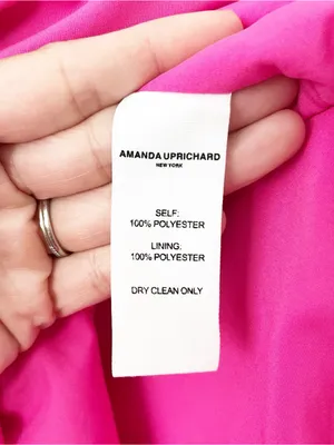 Amanda Uprichard Hot Pink Holly Rose Tie Strap Mini Dress thumbnail 8