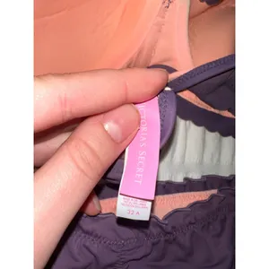 Victoria's Secret Dark Purple Bandeau Bikini with Lined Bottoms thumbnail 3