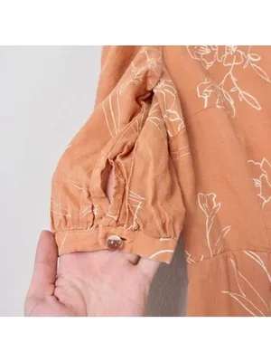 Capulet Isalina Linen Cropped Jumpsuit S Oleander Floral Puff Sleeve Wide Leg thumbnail 12