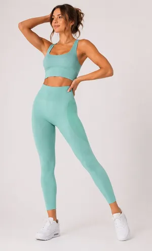 🩵 NVGTN XS Seamless Contour Leggings Ribbed‎ High Waist Workout Gym 🩵 thumbnail 1