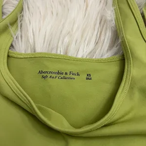 Abercrombie & Fitch Corset-Style Stretch Tank Top XS Lime Green A&F Collection thumbnail 2