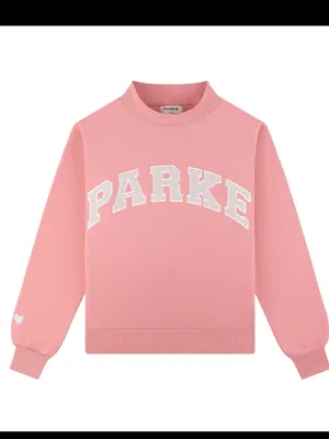 Parke Blush + Lavender Valentines Varsity Mockneck Sweater limited edition S/m thumbnail 4