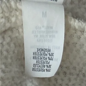 Aerie Women’s Dream Fleece Sherpa Half Zip Pullover Cream Cozy Minimalist Sz M thumbnail 8