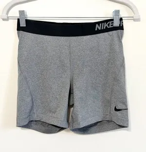 Nike Pro Shorts Size Medium Womens Gray thumbnail 1