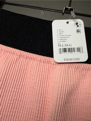 Free people movement ribbed bike shorts pastel peach M/L $38 thumbnail 2